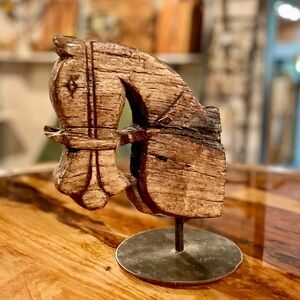 Antique Horse Head over 70 years old, this was originally used as front door top